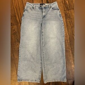 BCBGeneration Light Wash Wide Leg Jeans